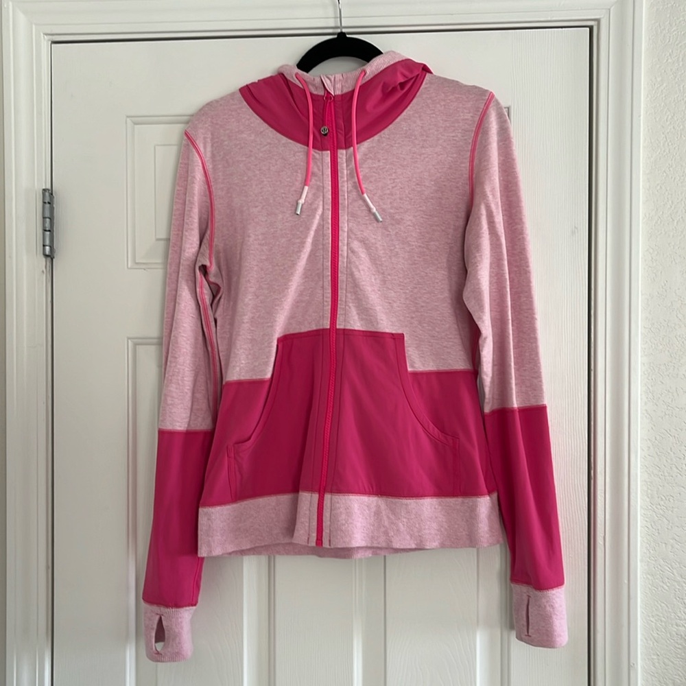 Lululemon pink zip up jacket